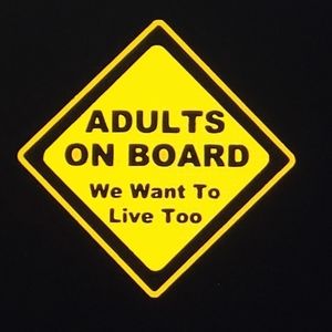 Adults On Board Decal